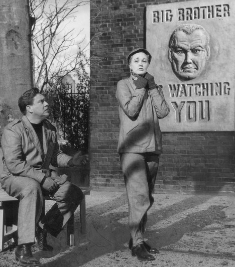 A scene from the 1956 film of George Orwell's 1984
