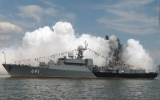Новейший фрегат «Дагестан» разбился о новороссийскую базу 